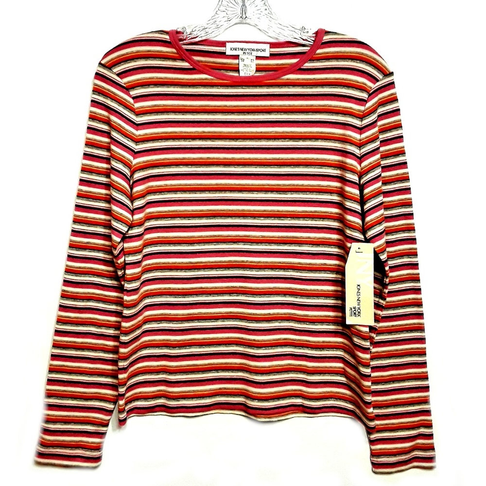 Jones New York T-Shirt NWT Size Vary Pink/Orange